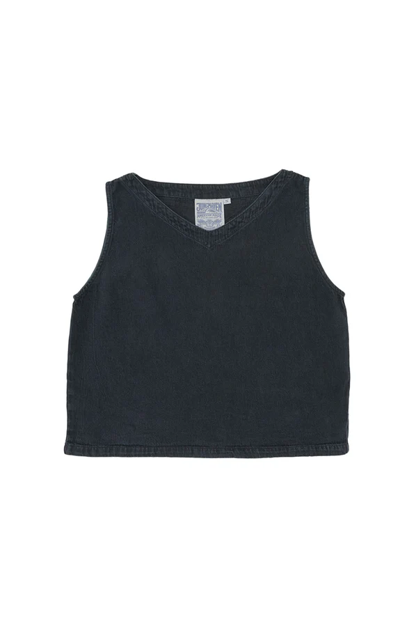 Jungmaven Teton Tank in Black Summer Denim