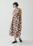Fig Print Cotton Poplin Dress
