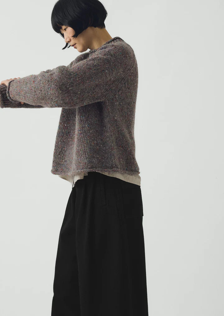 Orla Donegal Wool Sweater in Fossil