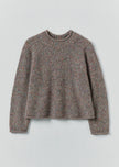 Orla Donegal Wool Sweater in Fossil