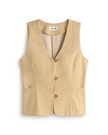Thinking Mu Alisa Vest in Yellow Stripes