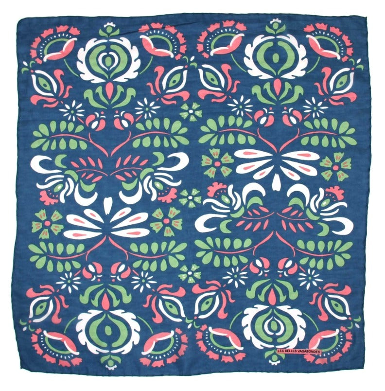 Les Belles Vagabondes 100% Silk Square