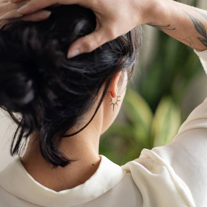 Carolyn Keys Handmade Jewelry - Blast Hoop Earrings