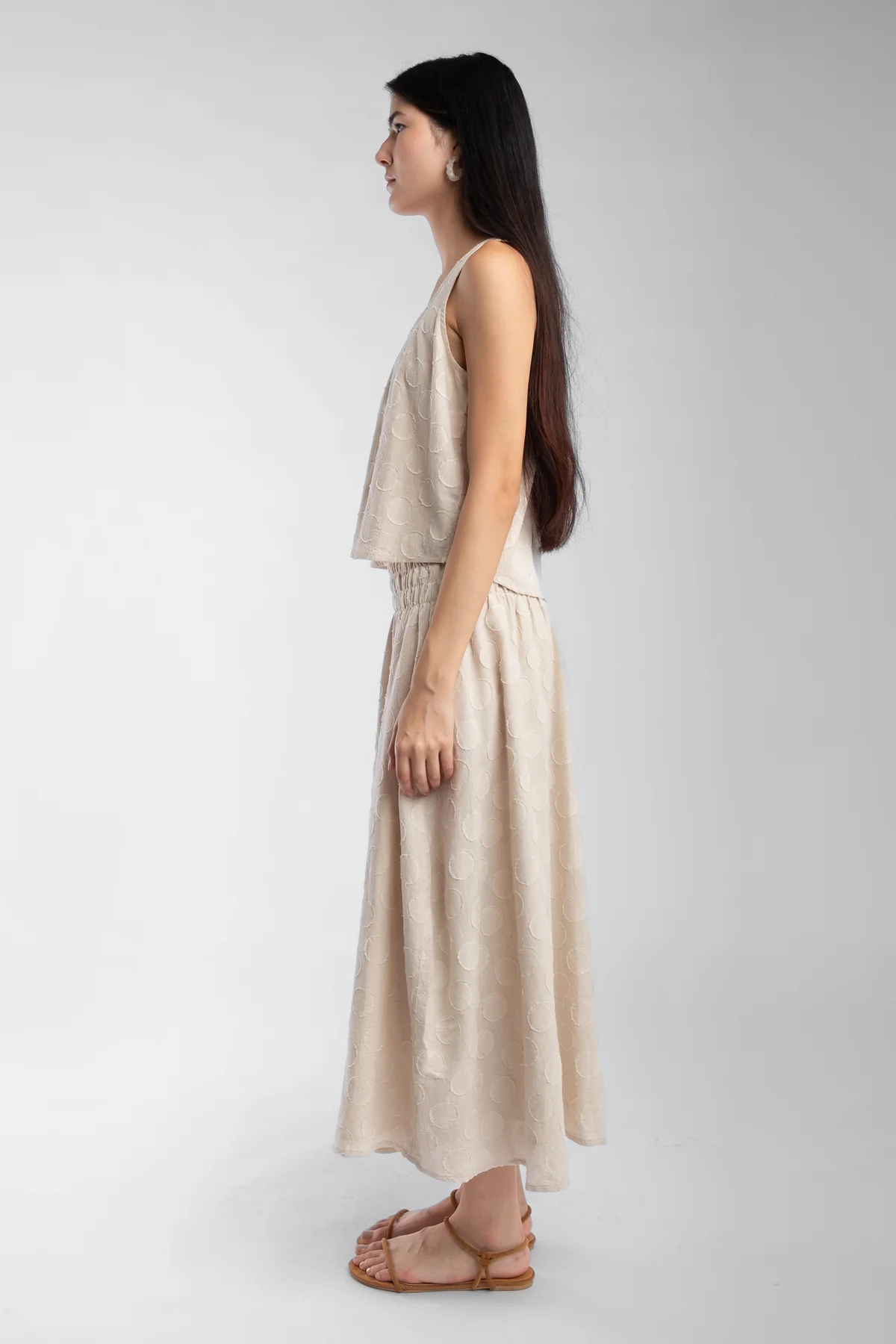 Micaela Greg Arc Tank - in Pearl