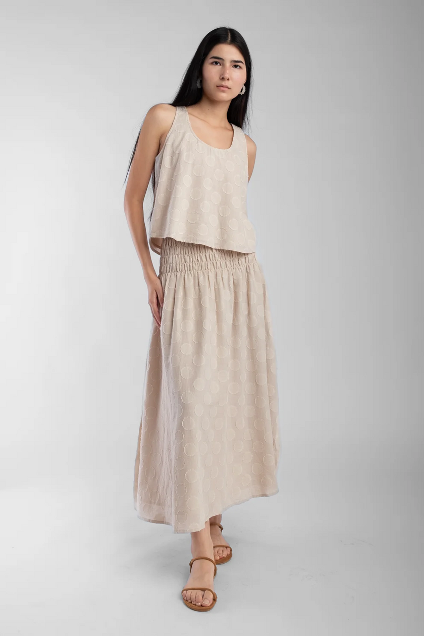 Micaela Greg Arc Tank - in Pearl