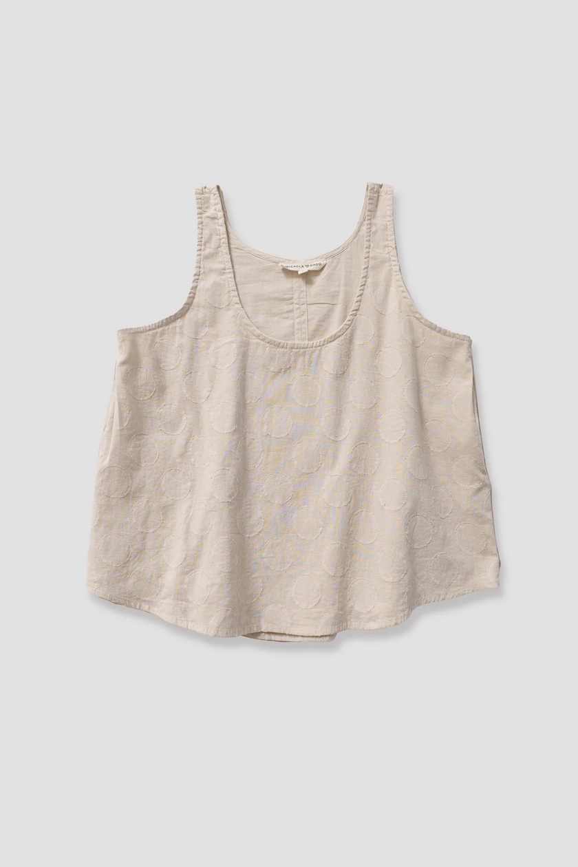 Micaela Greg Arc Tank - in Pearl