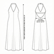 The Handloom Zoe Maxi Dress in Navy