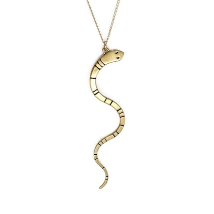 Carolyn Keys Handmade Jewelry - Mamba Necklace in Brass