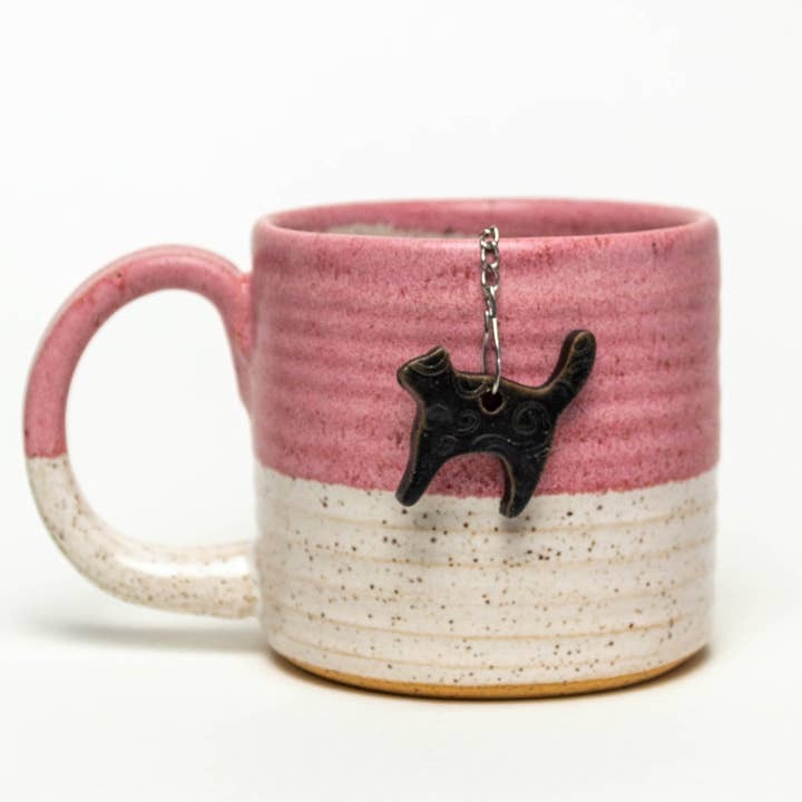 White Squirrel Clayworks Handmade Ceramic Charm Tea Infuser