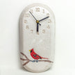 White Squirrel Clayworks Handmade Wall Clock