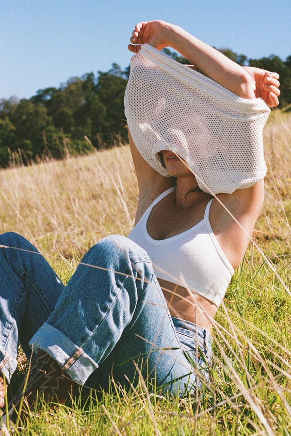 Jungmaven Carmen Cropped Mesh Tee