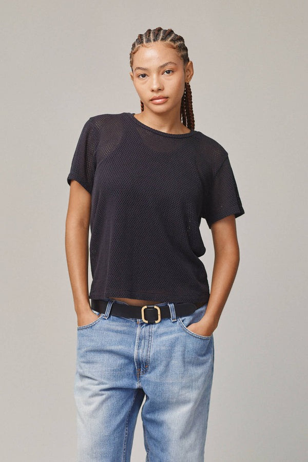 Jungmaven Carmen Cropped Mesh Tee