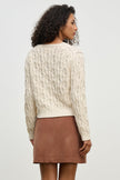 Cable Knit Sweater in Ivory