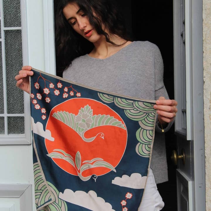 Les Belles Vagabondes 100% Silk Square