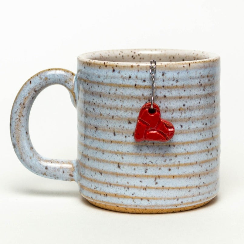 White Squirrel Clayworks Handmade Ceramic Charm Tea Infuser