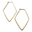 Carolyn Keys Handmade Jewelry - Diamond Hoop in Gold Fill