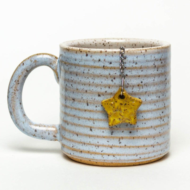 White Squirrel Clayworks Handmade Ceramic Charm Tea Infuser