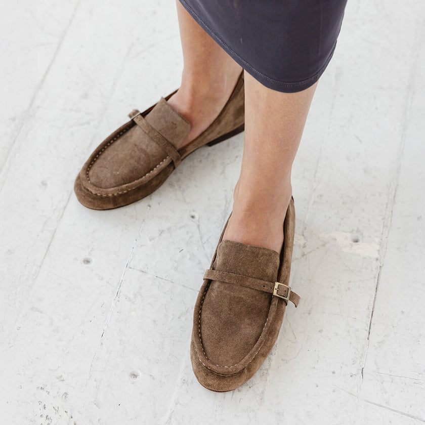 Either / Or Coast Loafer in Moss Suede