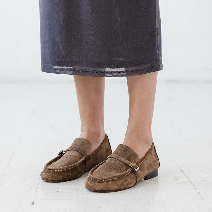 Either / Or Coast Loafer in Moss Suede