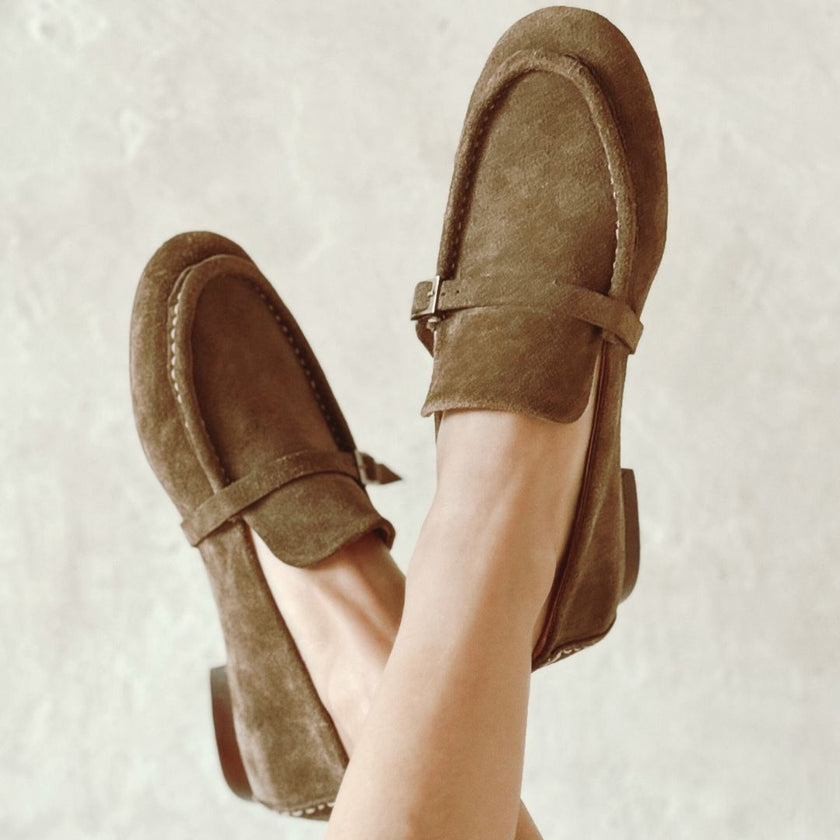 Either / Or Coast Loafer in Moss Suede