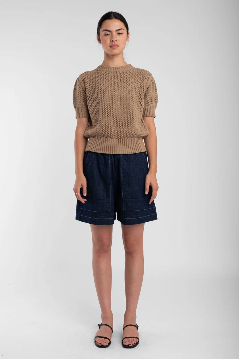 Micaela Greg Dark Indigo Field Short