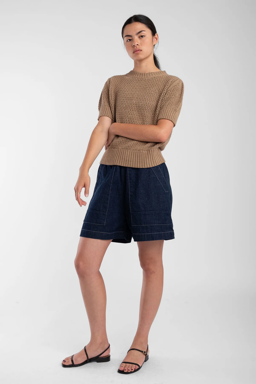 Micaela Greg Dark Indigo Field Short