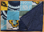 Les Belles Vagabondes Kantha Quilt Marine Navy
