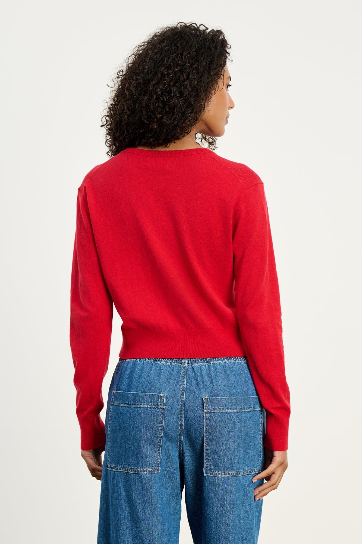 Velvet by G&S Violette Cardigan in Red
