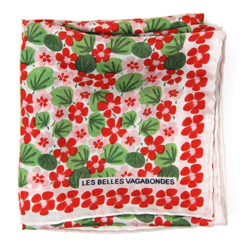 Les Belles Vagabondes 100% Silk Square - Small