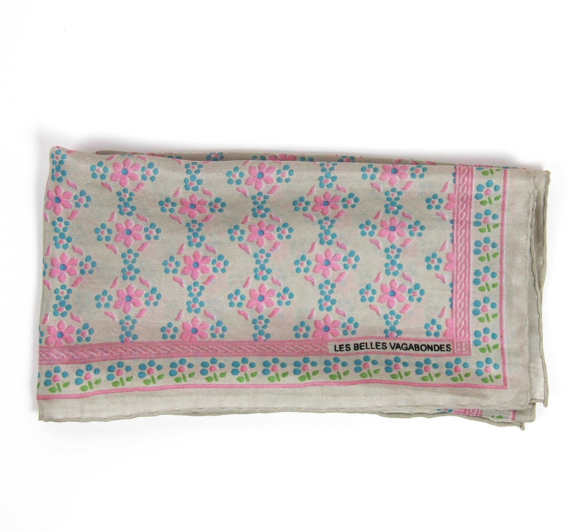 Les Belles Vagabondes 100% Silk Square - Small