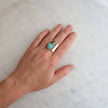 Carolyn Keys Handmade Jewelry - Petra Ring #1 - Turquoise Mountain - Size 7-8