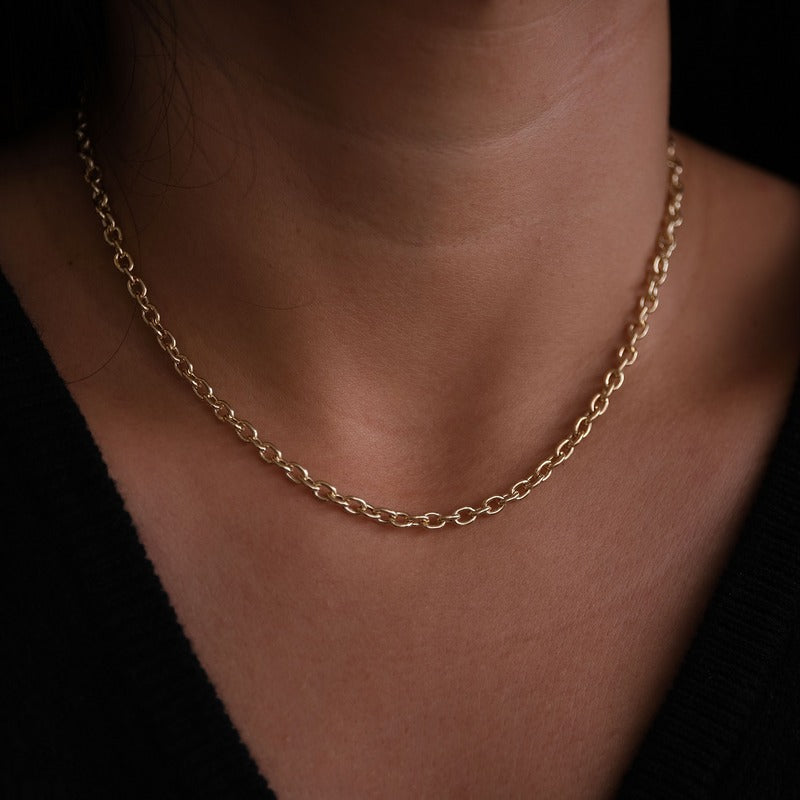 Gjenmi 14K Gold Sailor Chain - 16