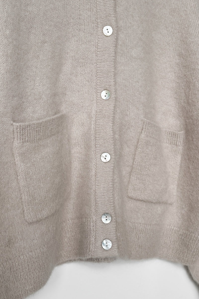 Le Bon Shoppe Amelie Alpaca Cardigan - Smoke