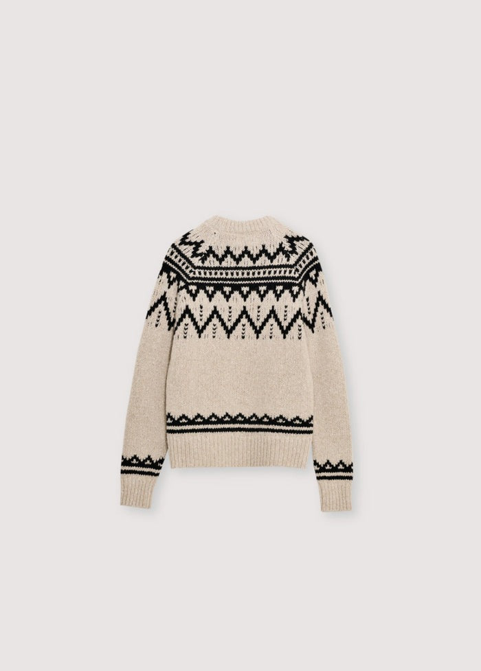 The New Society Wool Jumper in Moonlight Vigore