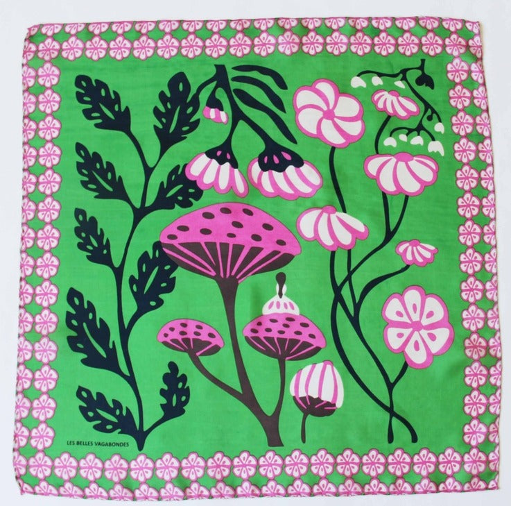 Les Belles Vagabondes 100% Silk Square