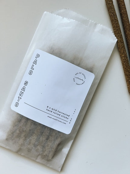 sea of roses Palo Santo Hand Rolled Incense
