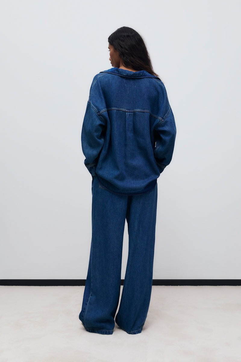The New Society Oversized Denim Shirt