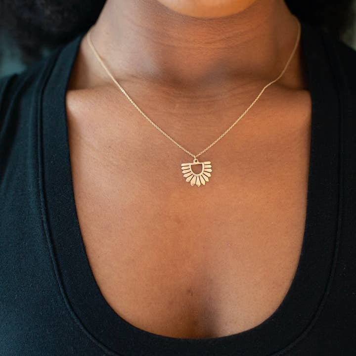 Carolyn Keys Handmade Jewelry - Osa Necklace in Brass