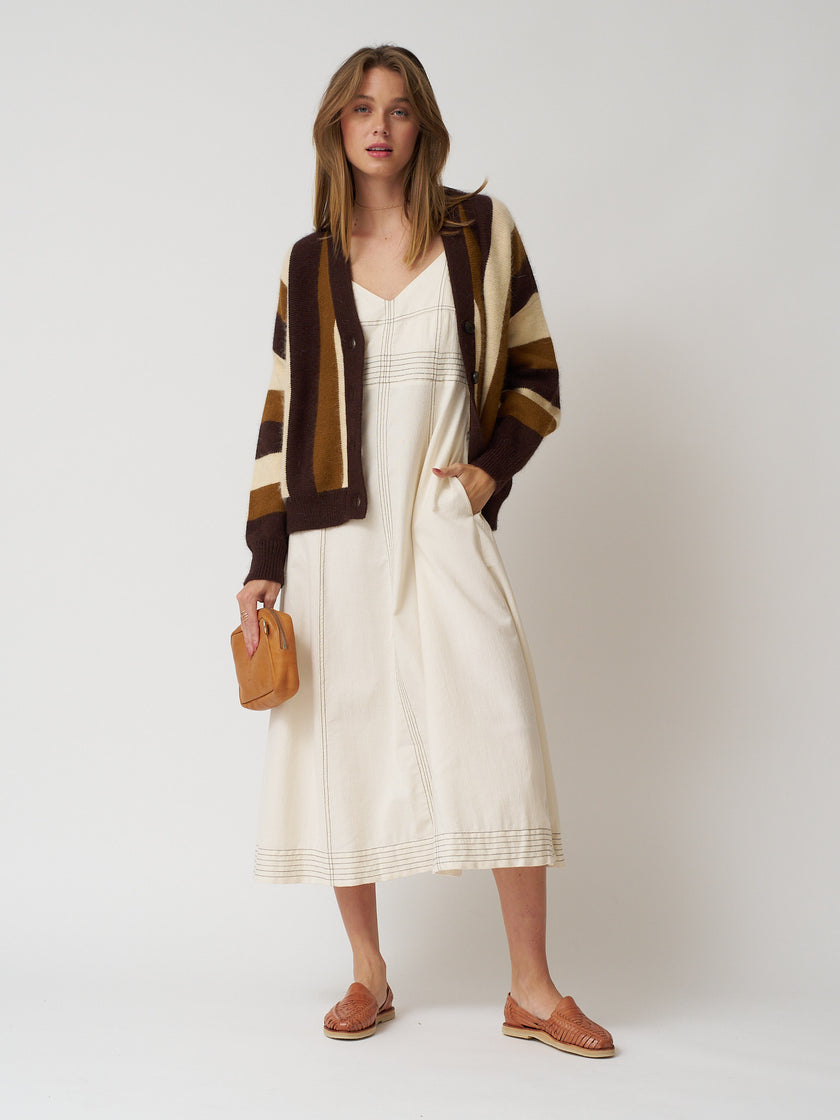 Handloom Eva Maxi Dress - Natural