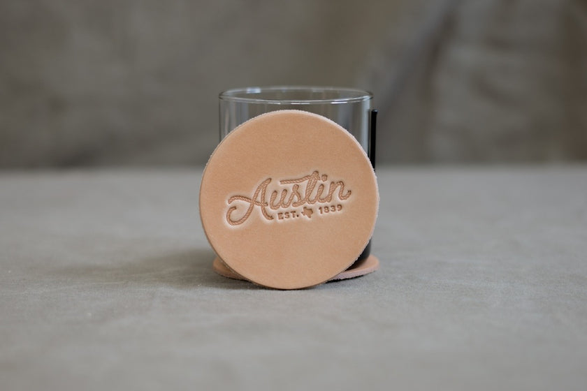 Manready Mercantile Hand Stamped Texas Coasters - Set of 4