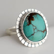 Carolyn Keys Handmade Jewelry - Lumi Ring #32 - Hubei Turquoise - Size 6.25