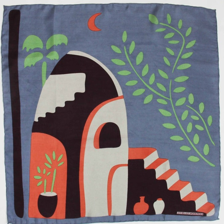 Les Belles Vagabondes 100% Silk Square