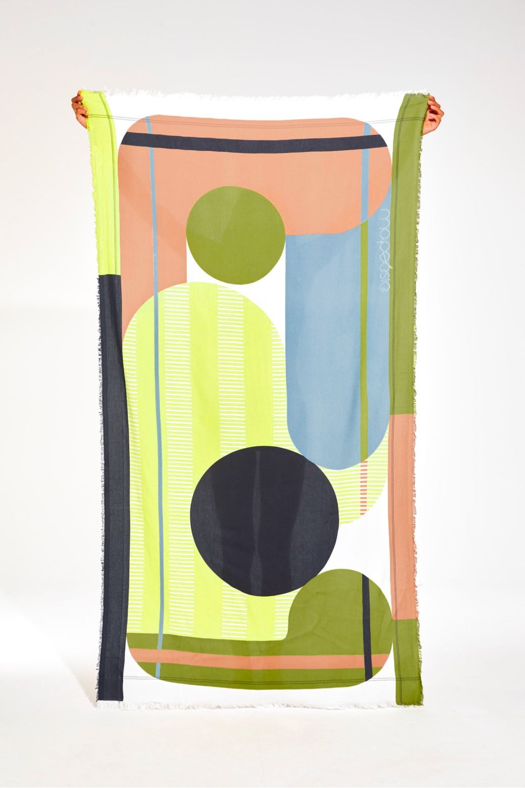 Mapoesie 100% Organic Cotton Abstract Beach Towel