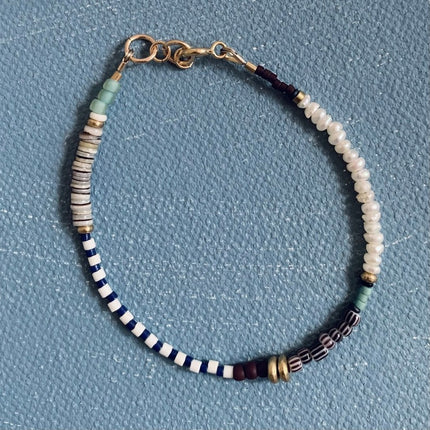 Alice Rise Pearl Mixed Media Bracelet