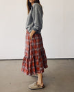 Hey Gang The Ranch Skirt - Red Plaid