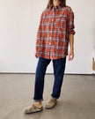Hey Gang The Big Shirt - Red Plaid
