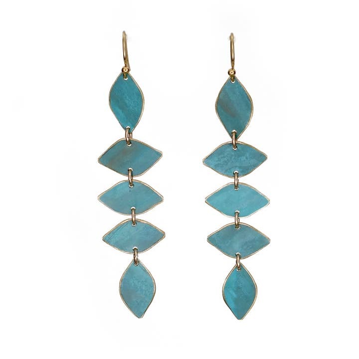 Carolyn Keys Handmade Jewelry - Ivy Earrings in Aloe