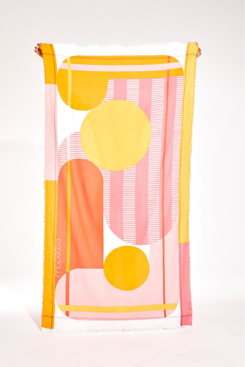 Mapoesie 100% Organic Cotton Abstract Beach Towel