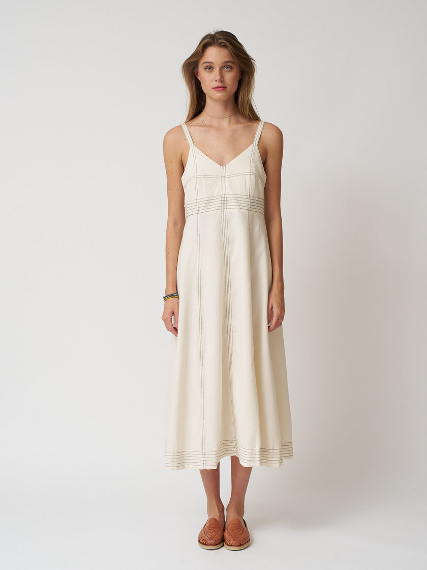 Handloom Eva Maxi Dress - Natural