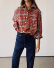 Hey Gang The Big Shirt - Red Plaid